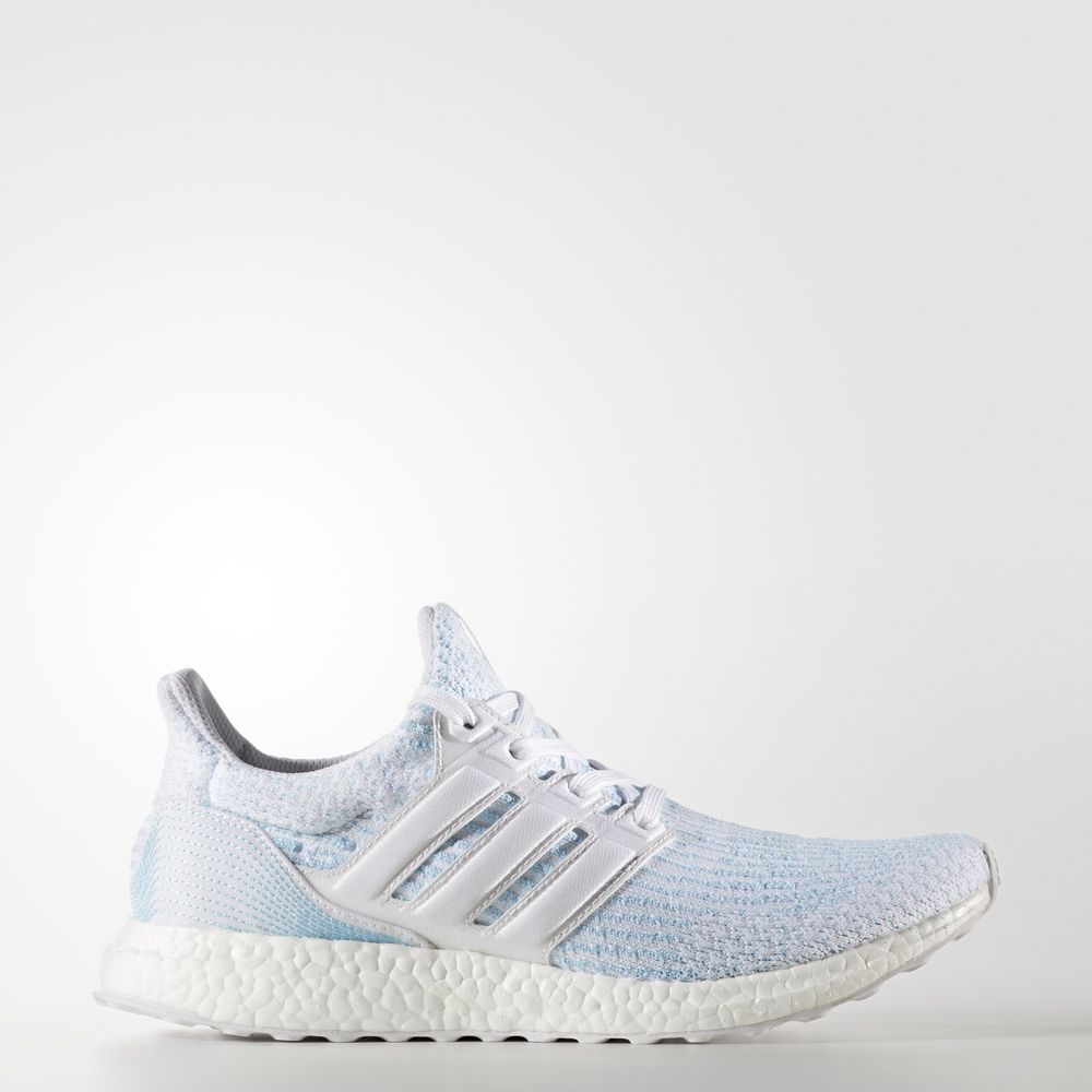 Adidas Ultraboost Parley - παπουτσια για τρεξιμο ανδρικα - Ασπρα/Ασπρα/Μπλε,Μέγεθος: EU 36 – 54 2/3